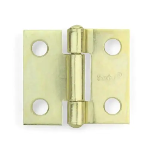 [6944 ST369444] Bisagra 1 x 15/16 acero latonado perno remachado