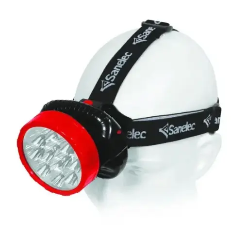 [2159 SE321596] Linterna de minero de pilas recargable 12 leds, 2 inten, 50 lúm