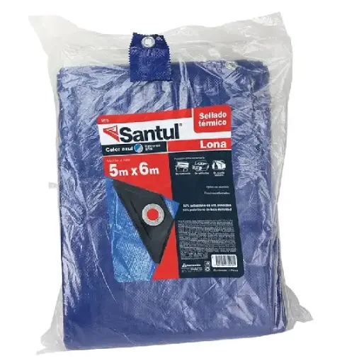 [5418 ST354181] Lona premium azul 5 x 6 m