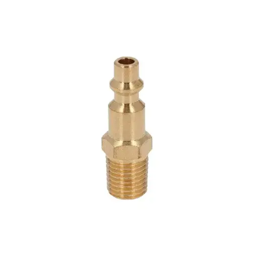 [8731 ST387318] Conector rápido de latón, tipo M, cuerda 1/4' NPT, macho