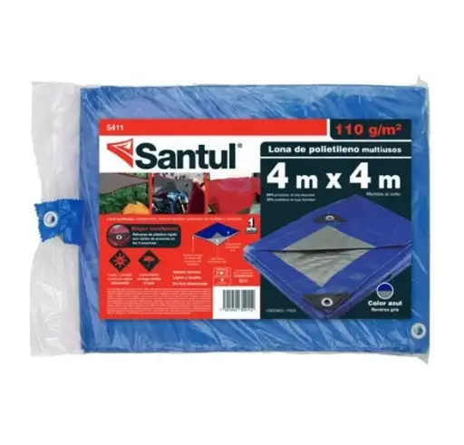 [5411 ST354112] Lona premium azul 4 x 4 m