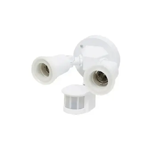 [0050 SE300508] Portalámpara doble c/sensor de movimiento 75W