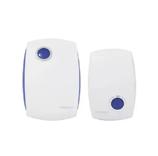 [2643 SE326430] Timbre inalámbrico A azul c/cl avija, transmisor AA