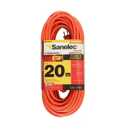 [2412 SE324122] Extensión uso rudo 20m naranja 2x16