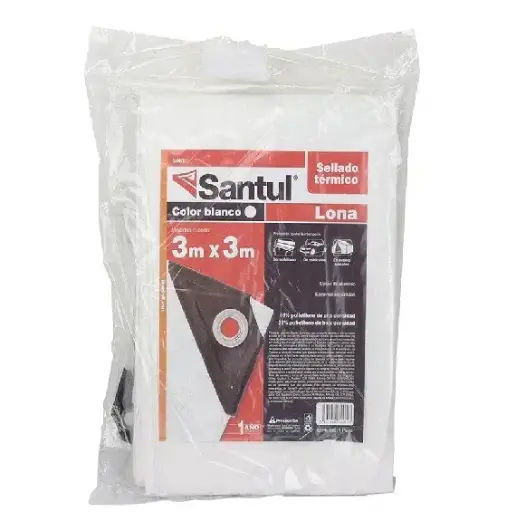 [5461 ST354617] Lona premium blanca 3 x 3 m