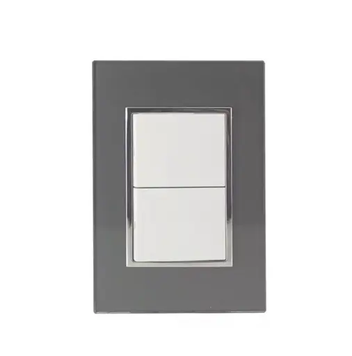 [4540 SE345400] Placa Venecia Humo apagador doble