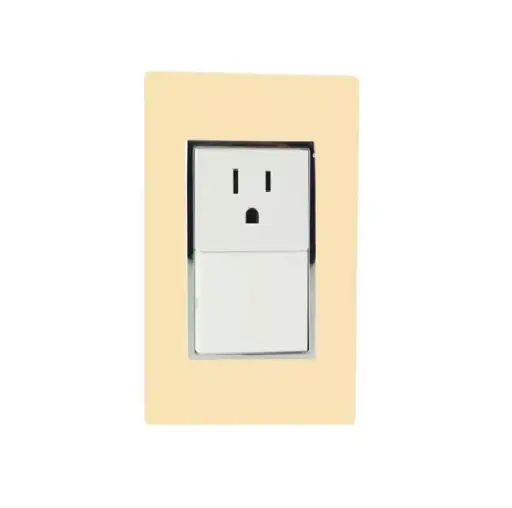 [4585 SE345851] Placa Venecia Champagne apagador de escalera y contacto