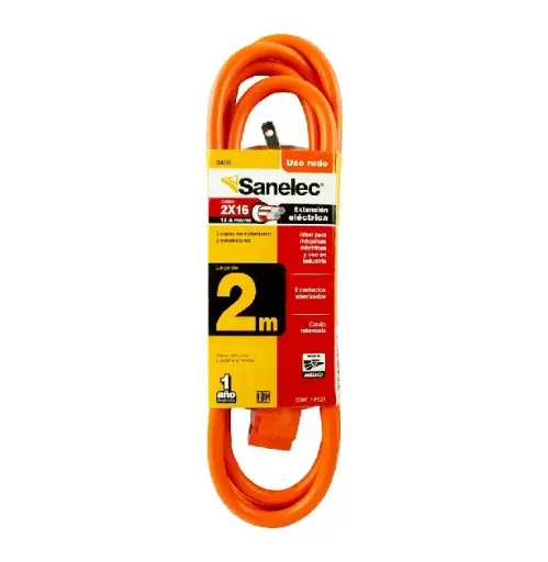 [2406 SE324061] Extensión uso rudo 2m naranja 2x16