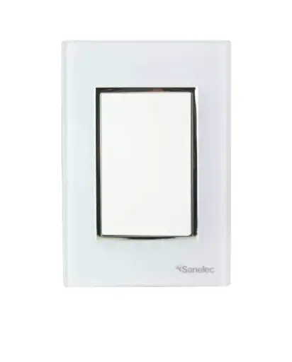 [4472 SE344724] Placa Venecia Blanco apagador de escalera
