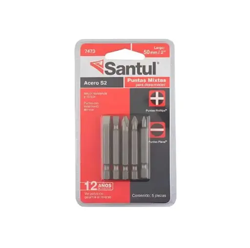 [7473 ST374738] Puntas para desarmador 2" juego de 5 pzas combinadas