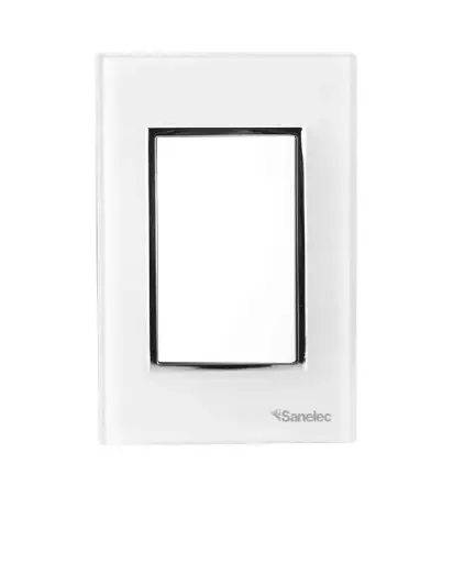 [4471 SE344717] Placa Venecia Blanco apagador sencillo