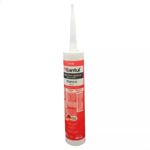 [5730 ST357304] Sellador 100% silicón 280 ml color Blanco