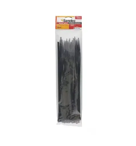 [5775 SE357755] Cinchos plásticos 4.8 x 300 mm color negro 50 pz precio x bolsa