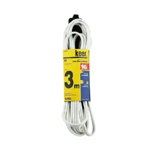 [2422 KR324221] Extensión doméstica 3 m 5 amps. 2 cond.