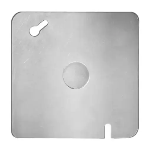 [4359 SE343598] Tapa para caja cuadrada 4 x4 tipo chalupa lamina de acero