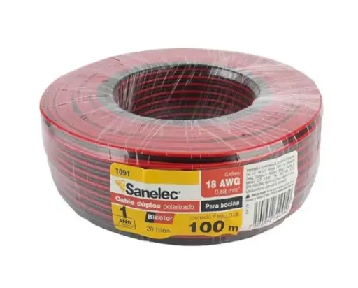 [1091 SE310910] Cable p/bocina 18AWG bicolor precio x metro