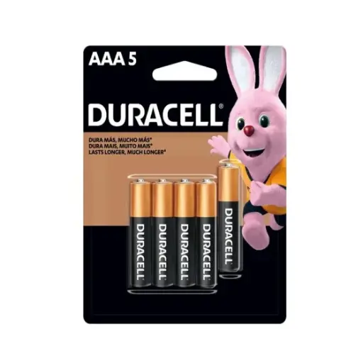 [A0 MN2401] PILA ALCALINA AAA DURACELL PROMOPACK C/5 PZAS