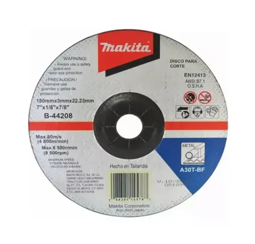 [M0 B44208] DISCO T-27 7"X1/8"X7/8" PARA CORTE DE METAL (ANTES A83618)