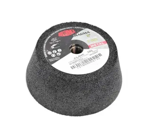 [A4 355] COPA ABRASIVA 5"X2"X5/8-11 GRANO 24 (USO ACERO-FUNDICION-BISELES)