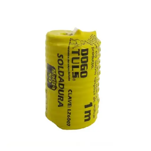 [LZ6007] SOLDADURA ROLLO 1MT MACIZA ESTAÑO 50/50