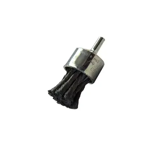 [A4 2853] CARDA BROCHA ALAMBRE TRENZADO 1.1/8"X0.020X1/4" ACERO AL CARBON CON VASTAGO CHIP-CUT
