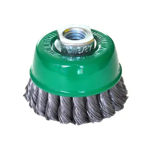 [A4-965] CARDA COPA ALAMBRE TRENZADO 3"X0.014"XMRX3/4" ACERO AL CARBON TENAZIT