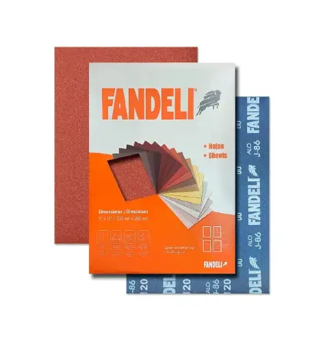 [F4 00075] LIJA DE ESMERIL 9"X11" GRANO 120 METAL NO FERROSO-PASTA-PLASTICO (J-86 ALO) 