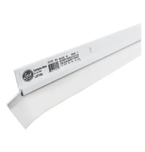 [U1 LGP100B] GUARDAPOLVOS 1MT DE ALUMINIO PARA TODO TIPO DE PUERTAS COLOR BLANCO