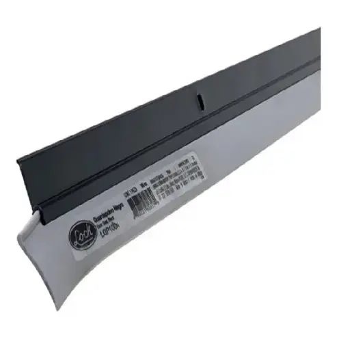[U1 LGP100N] GUARDAPOLVOS 1MT DE ALUMINIO PARA TODO TIPO DE PUERTAS COLOR NEGRO