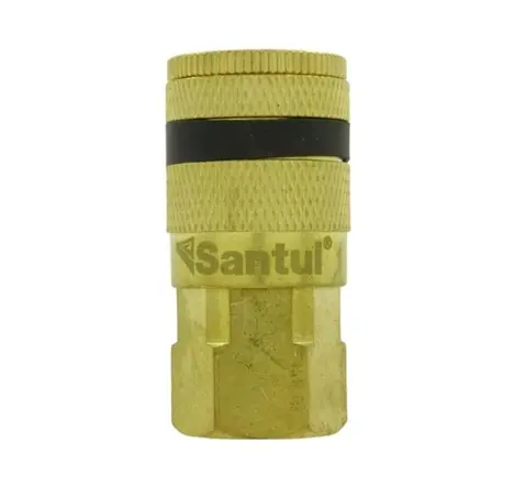 [8725] Cople de latón, cuerda 1/4 NPT hembra