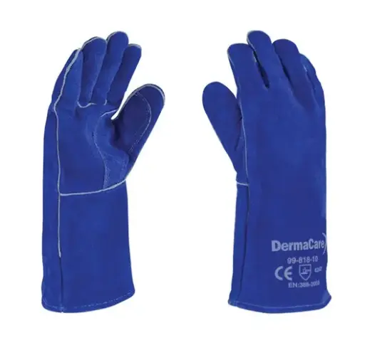 [99-818] GUANTE SOLDADOR AZUL C/HULE ESP H/KEVLAR