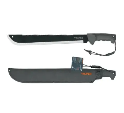 [13098] MACHETE DOBLE FILO, 18'' CON FUNDA