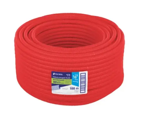 [40741] METRO DE POLIDUCTO 3/4' CORRUGADO FLEX. REFORZ. C/GUIA, 50M