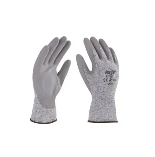 [51-625-10] GUANTE ANTICORTE DE POLIETILENO CON PALMA DE POLIURETANO