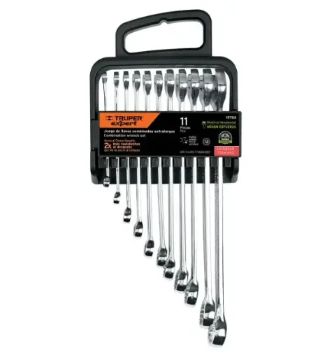 [15780] JUEGO DE 11 LLAVES COMBINADAS, PULIDAS, STANDARD
