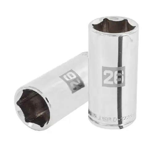 [101014] DADO LARGO DE 26 MM 6 PUNTAS CUADRO 1/2' TRUPER