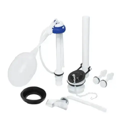 [8533] ACCESORIOS PARA WC DE PVC JUEGO DE 6 PZ