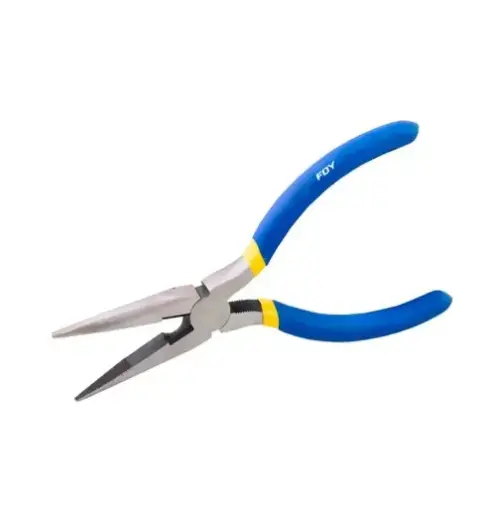 [U1 142036] PINZA PARA ELECTRICISTA 6" DE PUNTA LARGA CORTE LATERAL (TARJETA)